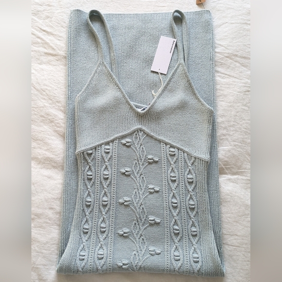 Reformation Dresses & Skirts - Reformation Elegant Knit Maxi Dress in Light Blue